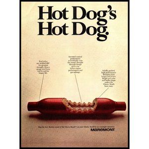 1970 Marmont Hot Dog Muffler Vintage Print Ad Classic Car Parts Wall Art Photo
